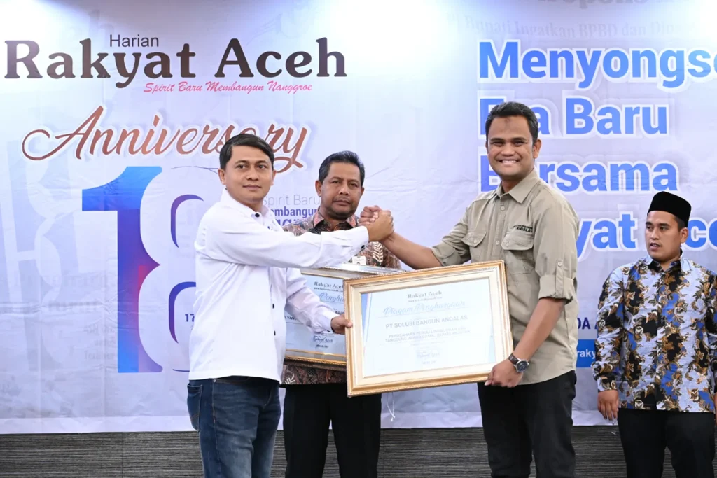 Harian Rakyat Aceh Awards 2023 Kategori Perusahaan Peduli Lingkungan dan Tanggung Jawab Sosial Berkelanjutan